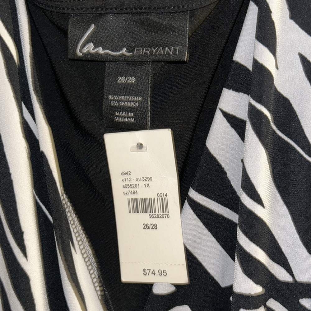 NWT Lane Bryant Faux Wrap Around Dress - Picture 7 of 10